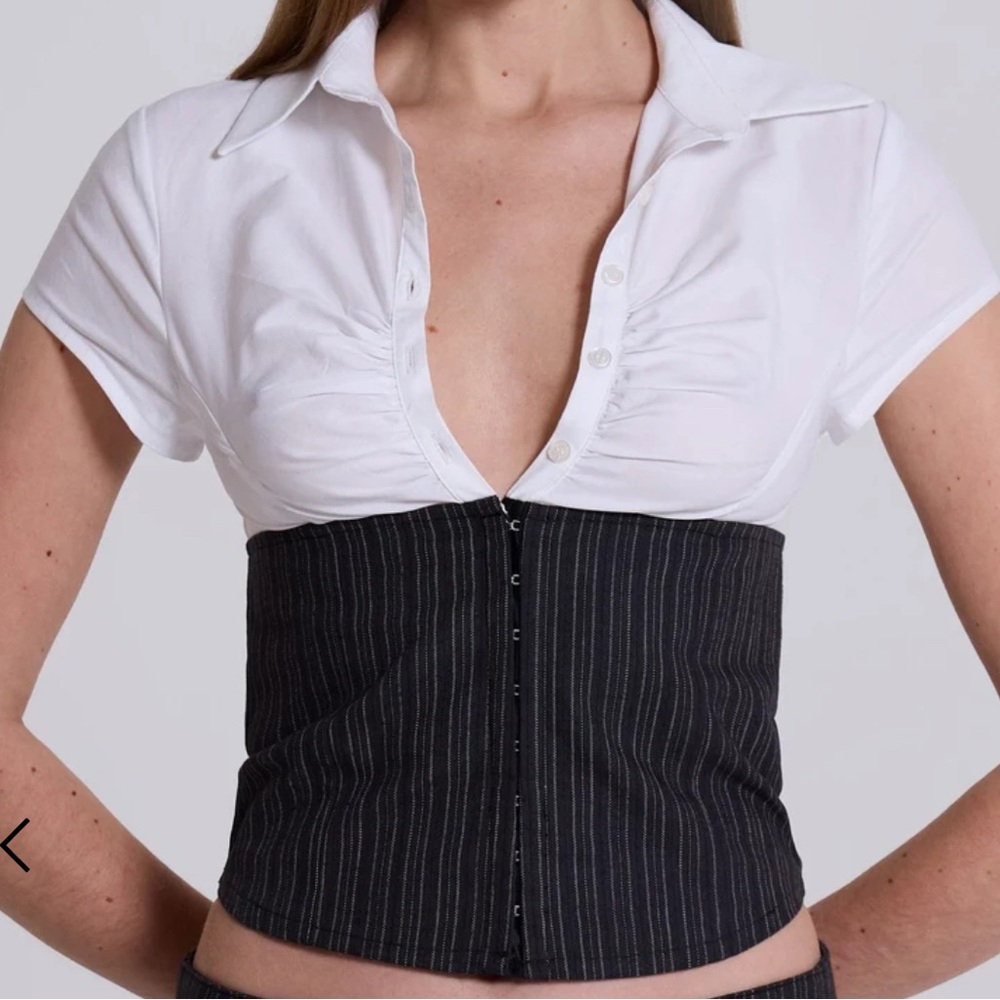 Jaded London Wednesday Corset Shirt